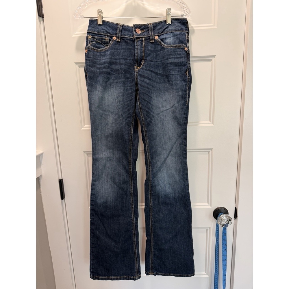 Ariat R.E.A.L. Women's Whipstitch Mid Rise Bootcut Jeans Dark Wash Size 28R